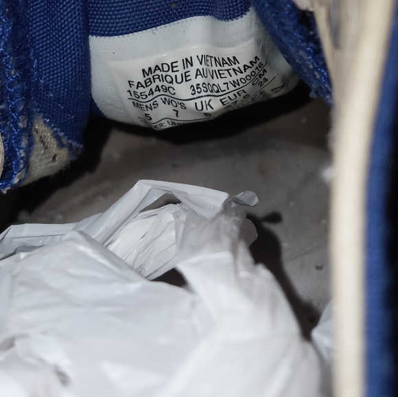 Converse Blue and White Sneakers - Picture 12 of 13